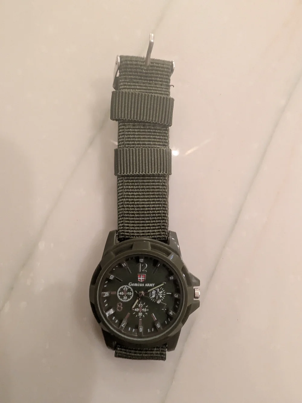 Gemius Army Military Style Quartz Watch – Green Nylon Band